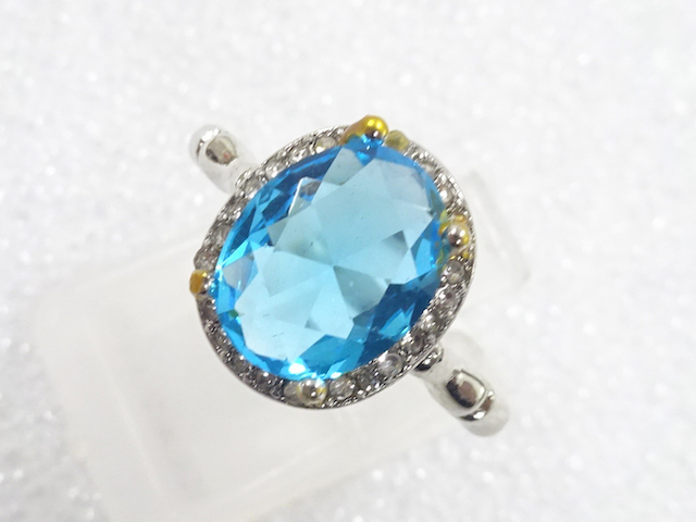 COLORED STONE FASHION RING / JP SIZE 11.5